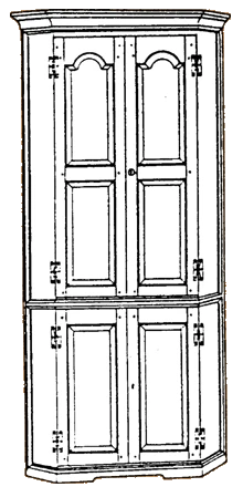 James River Corner Cupboard