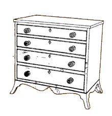 Miniature Hepplewhite Chest