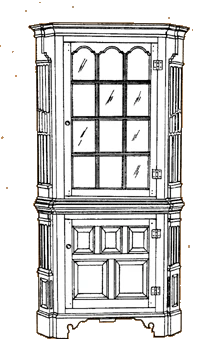 North Carolina Corner Cupboard
