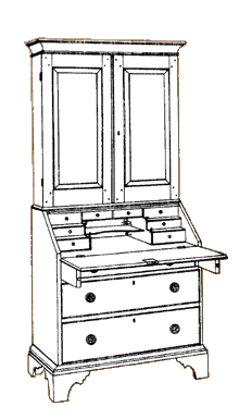 Salem Desk And Bookcase