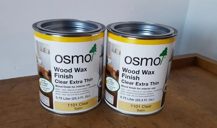 Osmo Extra Thin Wood Wax Finish For Tight Grain Dense Woods #1101 - Image 2