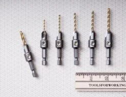 (TCT) Tungsten Carbide-Tipped Gold Screw Countersinks By Make It Snappy - Made In USA