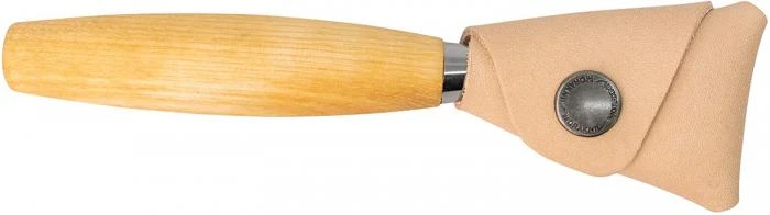Morakniv Wood Carving Hook Knife 163 - Double Edge Open Curve With Leather Sheath - Image 3